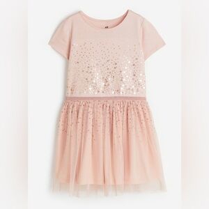 H&M Pink Sequin Kids Casual Dress Toddler Girl 3-4T/Years